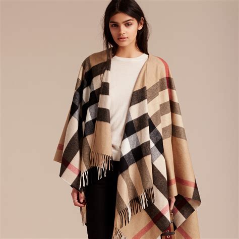 womens burberry poncho|burberry poncho shawl pockets.